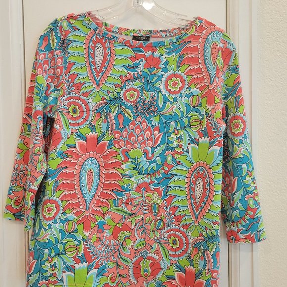 Talbot's Print T-Shirt - Picture 1 of 3